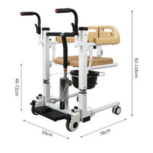 Hydraulic Patient Transfer Chair - Effortless and Secure Mobility